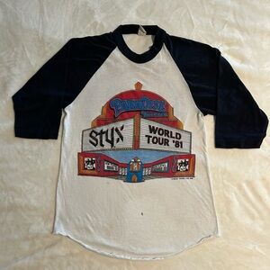 Styx original World Tour 1981 t-shirt unisex size medium